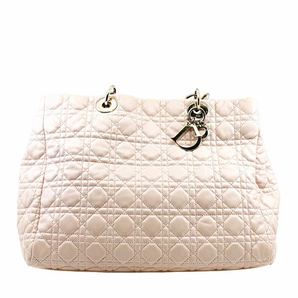 dior soft tote  large lamb skin pink lghw - L'UXE LINK