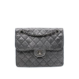 thumbnail square flap bag in gray snake skin seri 17 - L'UXE LINK