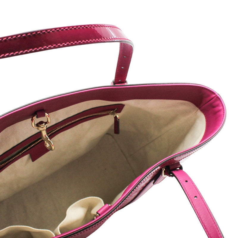 Tote Patent Leather Pink Berry