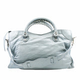 thumbnail CITY HANDBAG LEATHER sky blue - L'UXE LINK