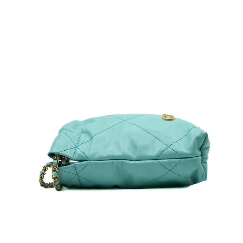 small 22 in leather lake green ghw #E757 - L'UXE LINK