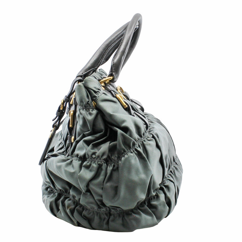 PRADA TOTE FABRIC green - L'UXE LINK