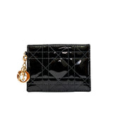 thumbnail lady card holder in patent black phw - L'UXE LINK