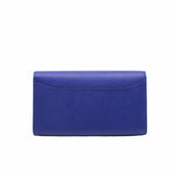 thumbnail constancel long wallet epsom 7T electric blue phw T stamp - L'UXE LINK