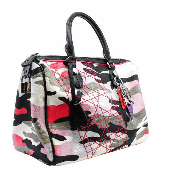 Anselm Reyle boston handbag – pink camouflage PHW