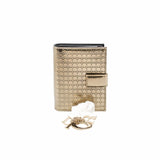 thumbnail zip  compact wallet  gold patent - L'UXE LINK