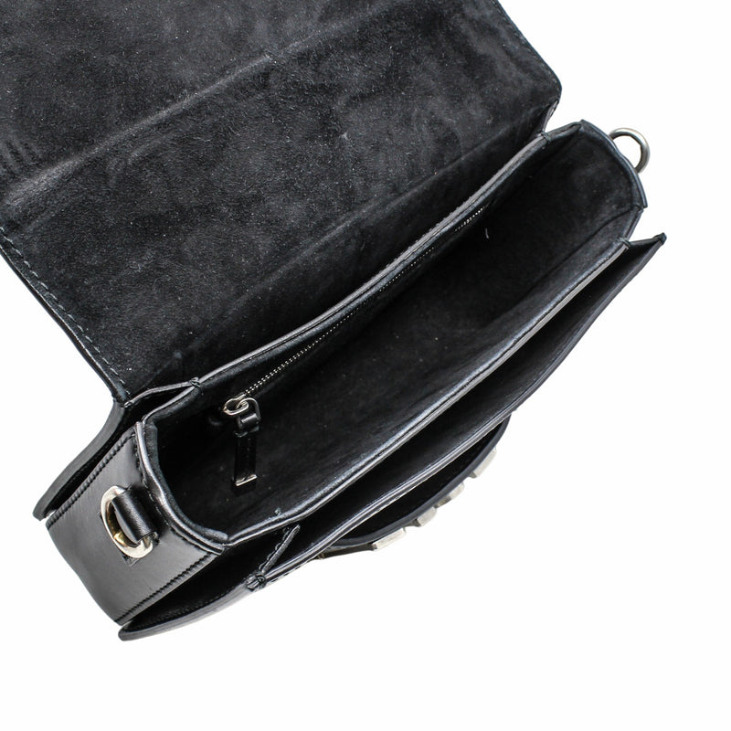 jadior side bag leather black phw
