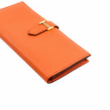 thumbnail bearn long wallet orange ghw A stamp - L'UXE LINK