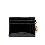 thumbnail lady card holder in patent black phw - L'UXE LINK