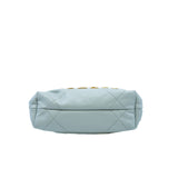 thumbnail mini 22 in leather mint grey blue ghw - L'UXE LINK