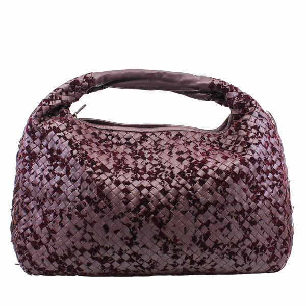 shoulder bag zippy weave red