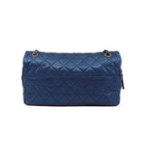 thumbnail flap bag in blue caviar skin