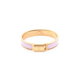 thumbnail clic cadenas bangle rose pink with rghw - L'UXE LINK