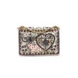 thumbnail j'a flap chian bag with beads embroidary in beige hw