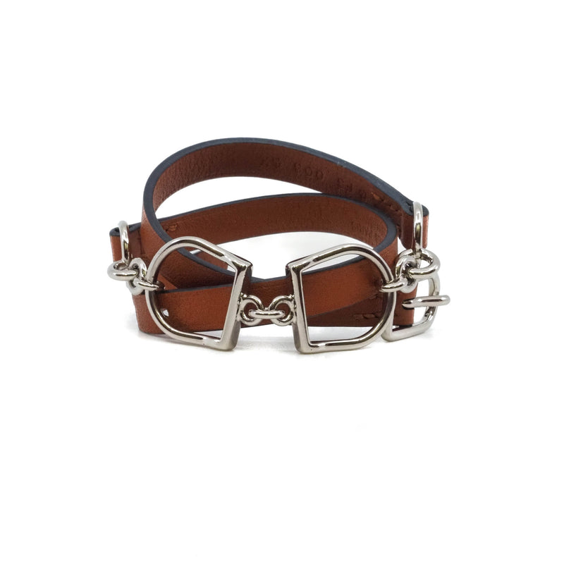 brown leather chocker - L'UXE LINK