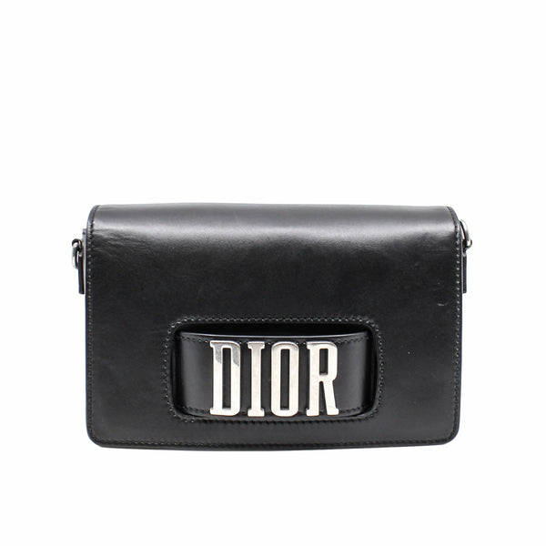 jadior side bag leather black phw - L'UXE LINK