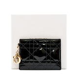 thumbnail lady card holder in patent black phw - L'UXE LINK