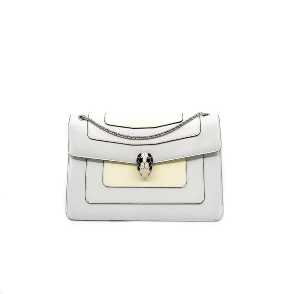 serpenti crossbody bag in patent/leather white ghw - L'UXE LINK