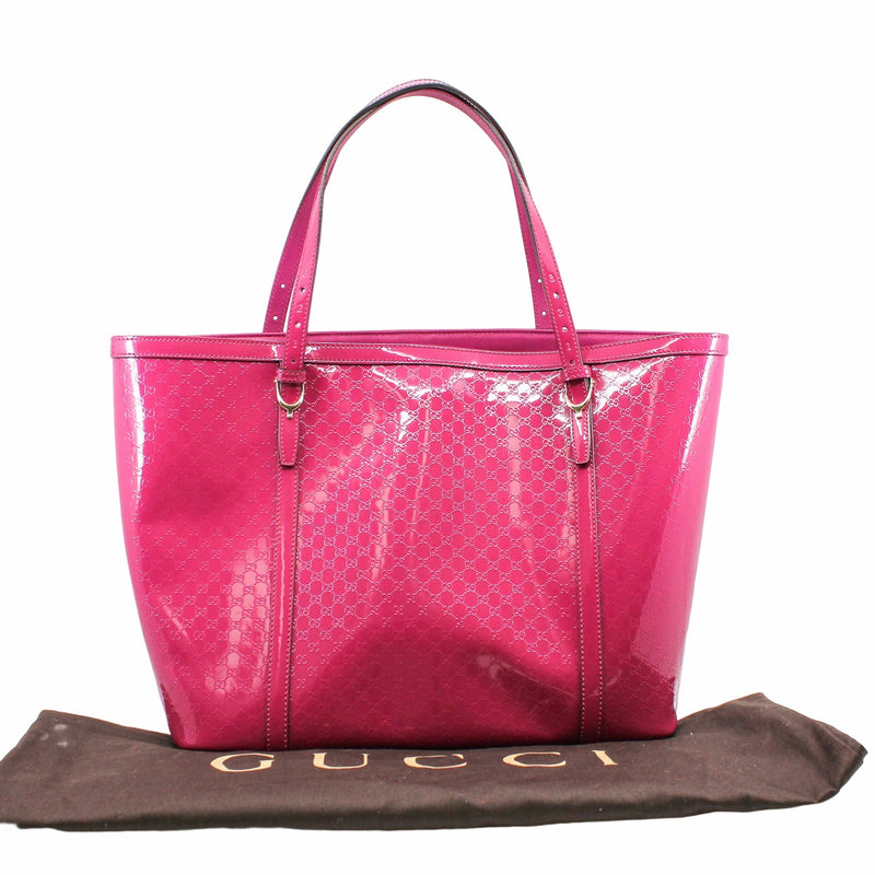 Tote Patent Leather Pink Berry