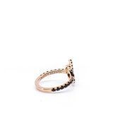 thumbnail finesse black crystal ring in 18k wg  #51