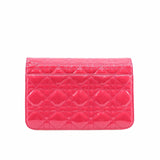 thumbnail Cannage Miss Dior Promenade Pouch Patent Pink GHW #2015 - L'UXE LINK