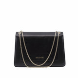 thumbnail flap  chain bag leather black - L'UXE LINK