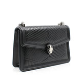 thumbnail seripenti flap bag black phw - L'UXE LINK