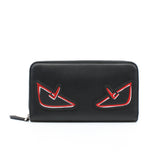 thumbnail monster eyes long zip wallet black phw - L'UXE LINK