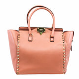 thumbnail tote bag small with long strap leather peach pink ghw - L'UXE LINK