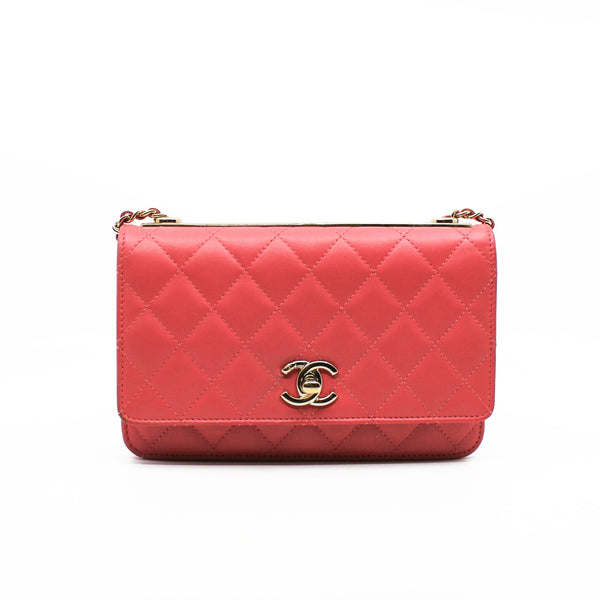 trendy cc woc pink lamb skin ghw seri 23 - L'UXE LINK