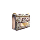 thumbnail j'a flap chian bag with beads embroidary in beige hw