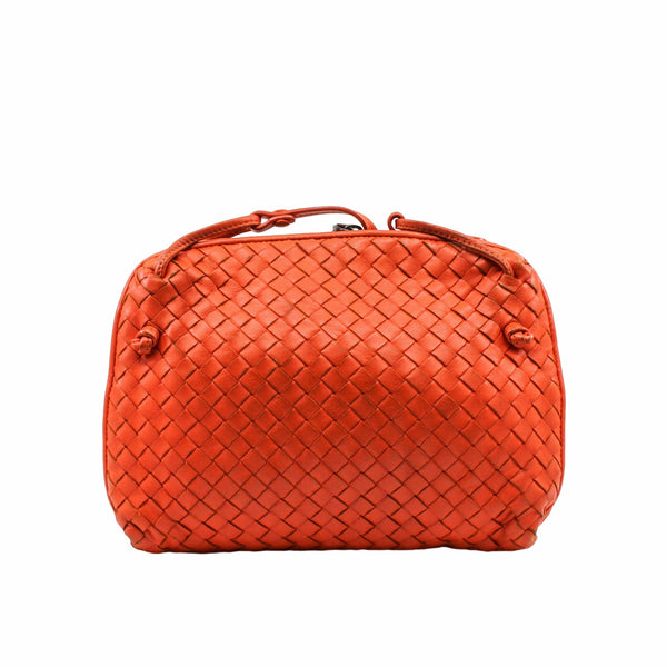 Nodini Crossbody Bag Intrecciato Nappa Small  Leather  orange