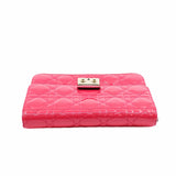 thumbnail Cannage Miss Dior Promenade Pouch Patent Pink GHW #2015 - L'UXE LINK