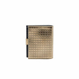 thumbnail zip  compact wallet  gold patent - L'UXE LINK