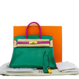 thumbnail birkin 30 in goat green /l3 ghw C stamp - L'UXE LINK