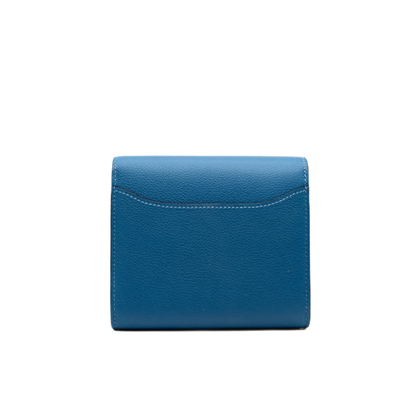 constance compact wallet blue evercolor ghw - L'UXE LINK