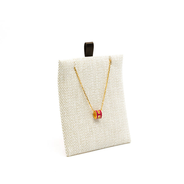 mini pop h necklace red ghw - L'UXE LINK