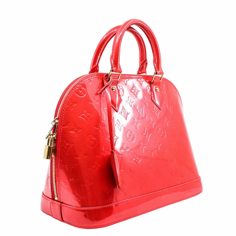 Louis Vuitton Alma PM Patent Leather Red GHW