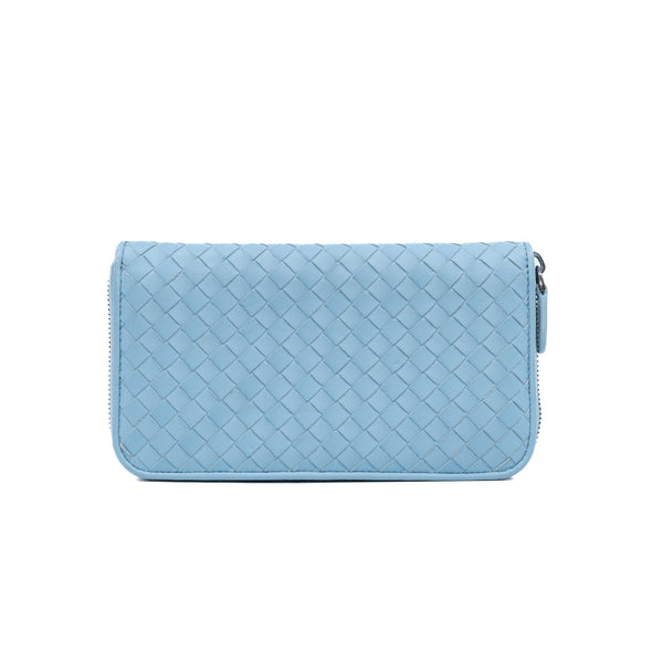 long wallet zippy blue