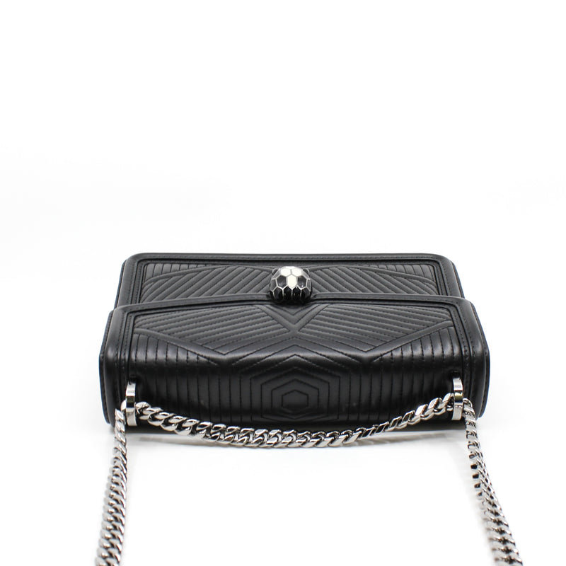 seripenti flap bag black phw - L'UXE LINK