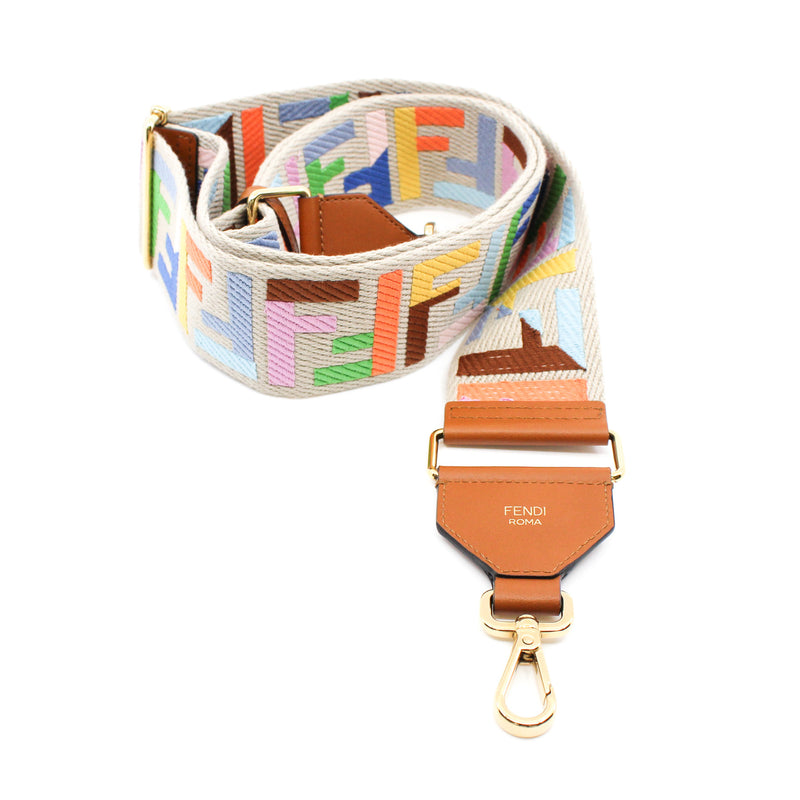 color F brown fabric strap