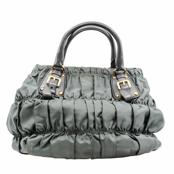 PRADA TOTE FABRIC green - L'UXE LINK