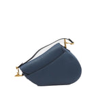 thumbnail saddle mm leather blue - L'UXE LINK