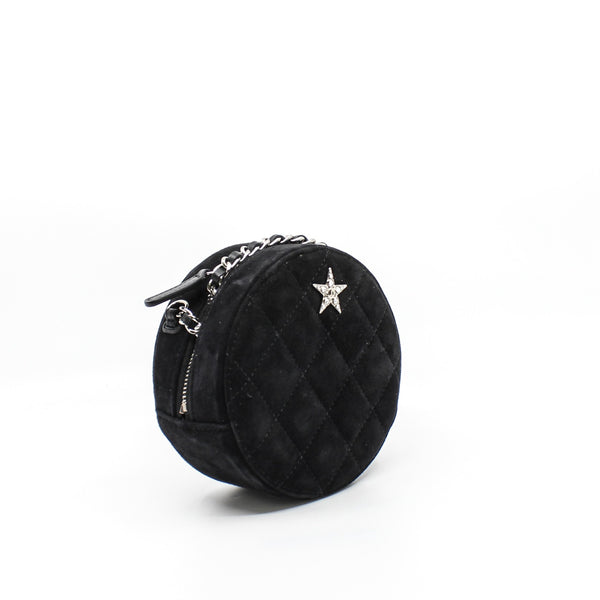 round bag black suede crystal star phw seri 29