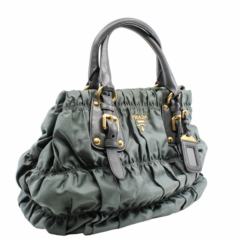 PRADA TOTE FABRIC green - L'UXE LINK