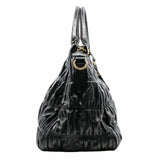 thumbnail handle bag lamb skin black  ghw - L'UXE LINK