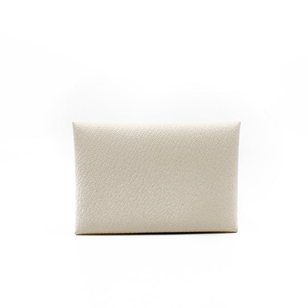 Calvi Duo Compact verso card holder in nata/ gold - L'UXE LINK