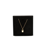 thumbnail lock necklace with diamonds in 18k rg #21W135124