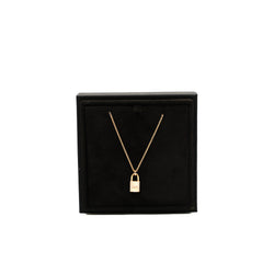 lock necklace with diamonds in 18k rg #21W135124