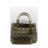 thumbnail lady dior medium gold with studs - L'UXE LINK